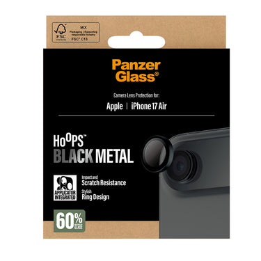 PanzerGlass Hoops Lens Protector for iPhone Air - Black